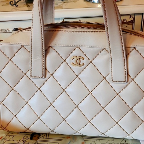 CHANEL Handbags - CHANEL Quilted Wild Stitch Handbag
